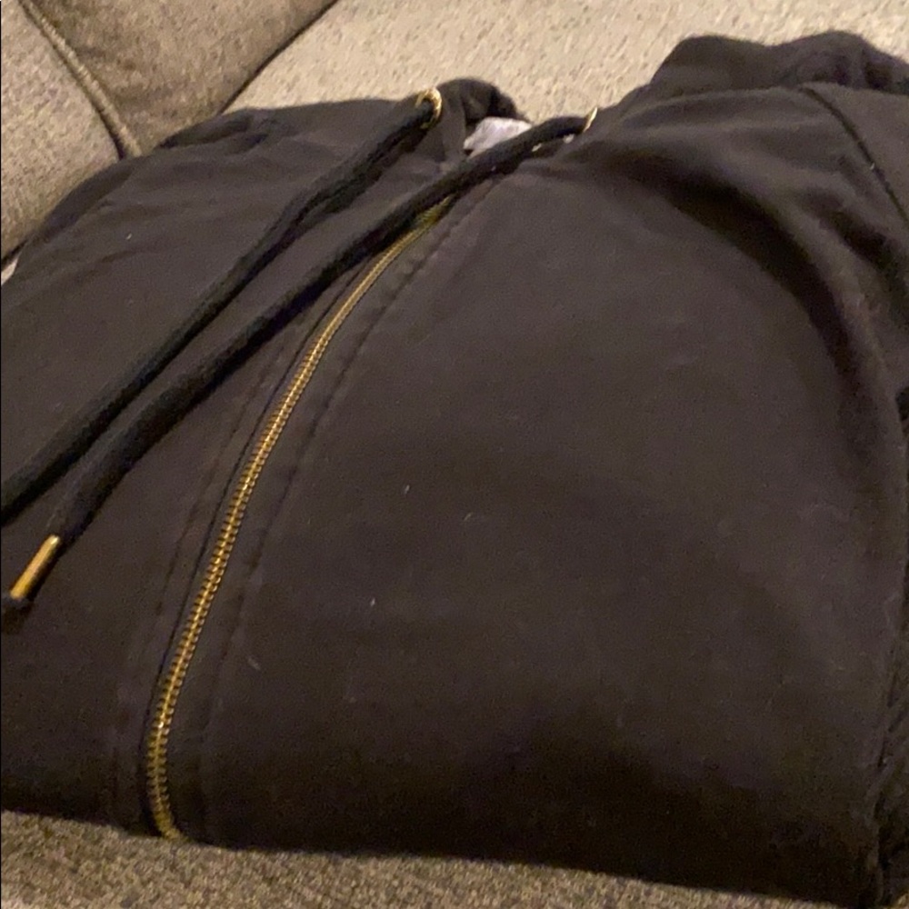 Lined Black Zip Up